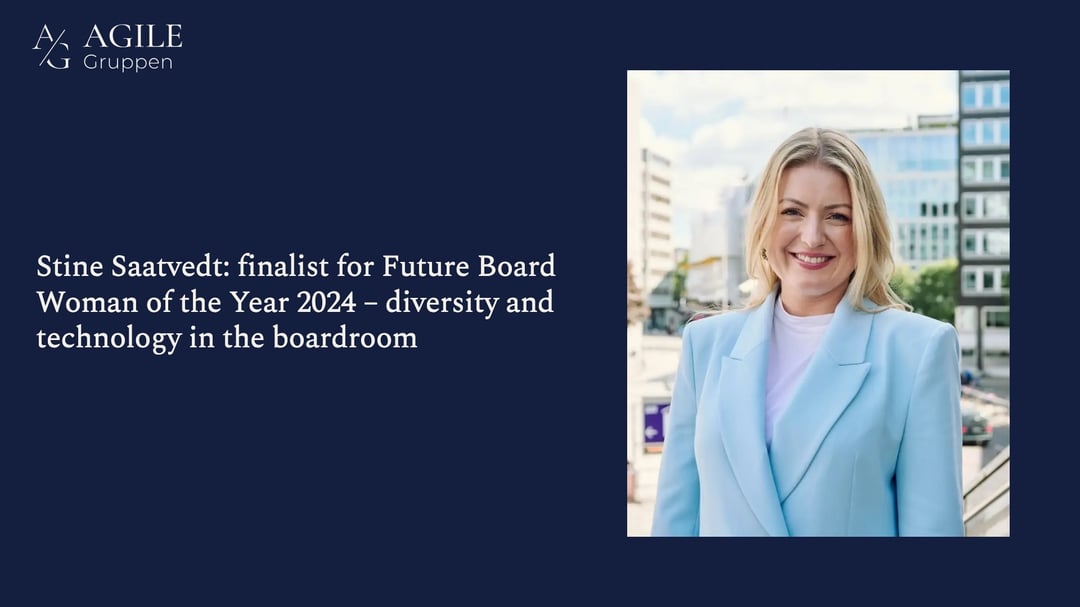 Stine Saatvedt: finalist for Future Board Woman of the Year 2024 – diversity and technology in the boardroom