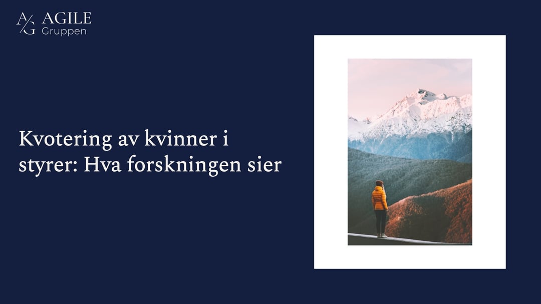 Kvotering av kvinner i styrer: Hva forskningen sier