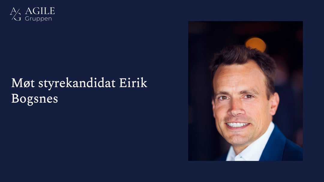 Møt styrekandidat Eirik Bogsnes